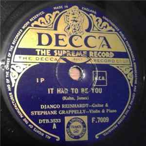 Django Reinhardt, Stéphane Grappelli - It Had To Be You / Nocturne FLAC