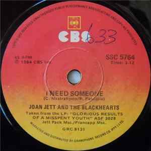 Joan Jett & The Blackhearts - I Need Someone FLAC