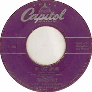 Frances Faye - My Last Affair FLAC