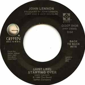John Lennon - (Just Like) Starting Over / Woman FLAC