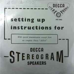 Bob Sharples And His Orchestra / The Vienna Philharmonic Orchestra And The Singverein Der Gesellschaft Der Musikfreunde - Setting Up Instructions For Decca Stereogram Speakers FLAC